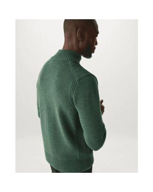Belstaff Green Kingston Full Zip Knit for men