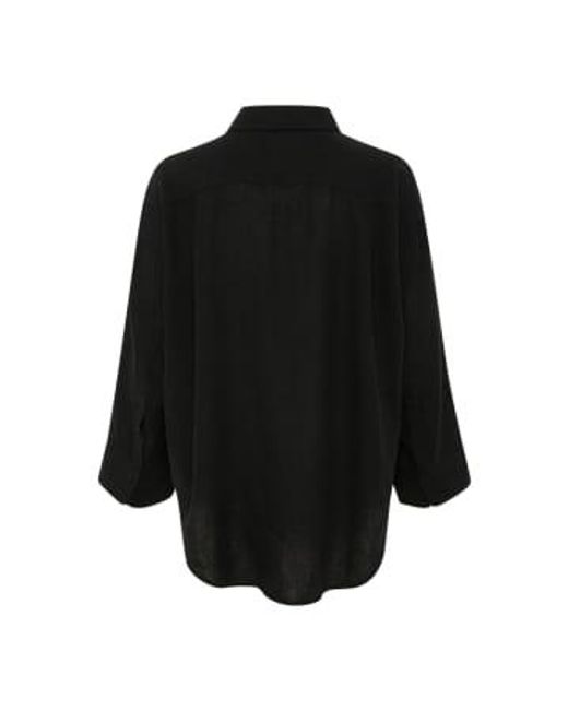 Vinda Shirt di Soaked In Luxury in Black