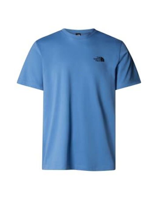 The North Face Blue Simple Dome T-shirt for men