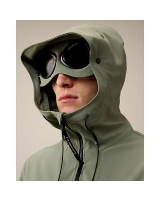 C P Company Green Shell-r goggle Jacket Agave 46 for men