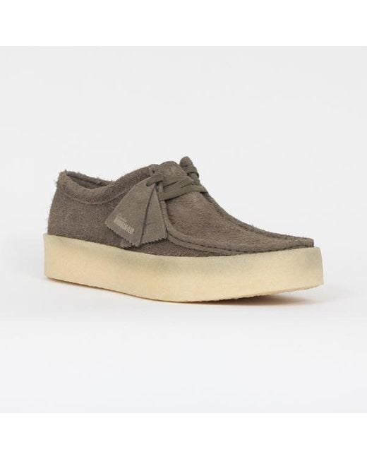 Clarks Natural Wallabee Cup Suede Shoes for men