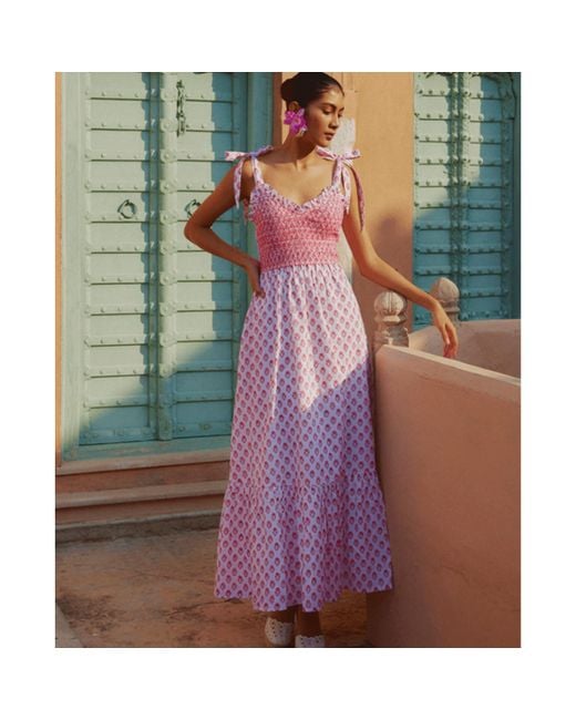 Pink City Prints Green Jessica Rose Meadow Dress