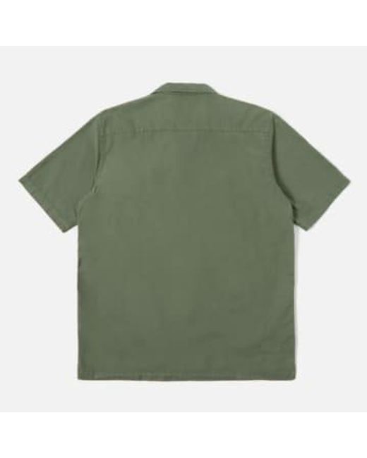Campo II Camisa Garnia Lycot Birch Universal Works de hombre de color Green