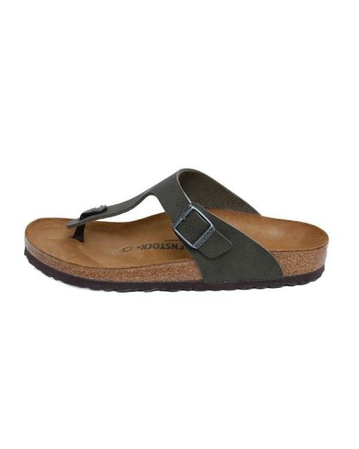 birkenstock gizeh desert soil blue