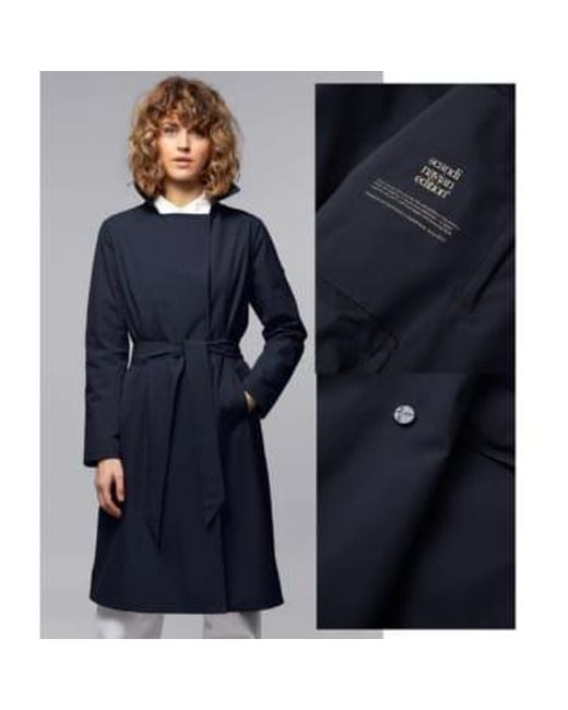 Edición escandinava regen mantel trenchie Cashmere Fashion de color Blue