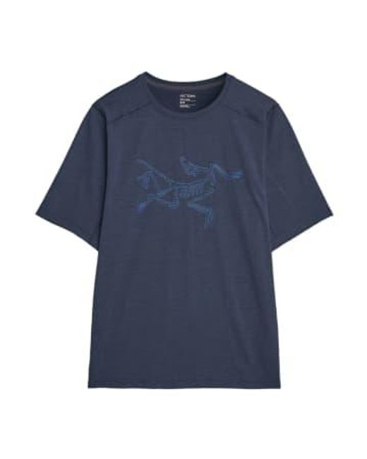 Camiseta cormac logo uomo sapphire Arc'teryx de hombre de color Blue
