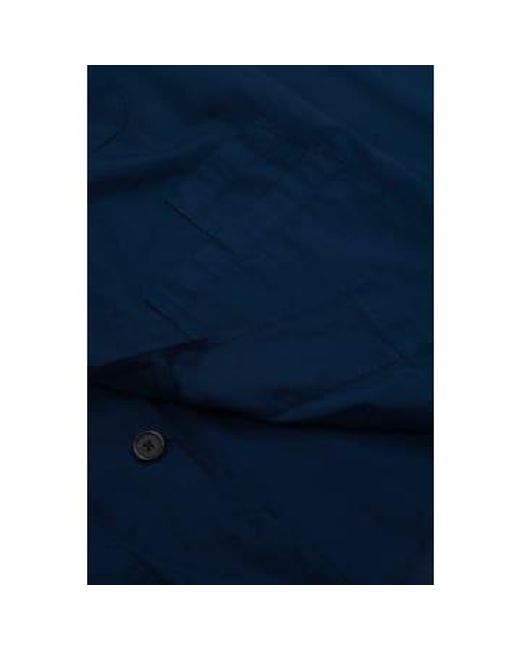 Universal Works Blue Bakes Overshirt Organic Fine Poplin for men