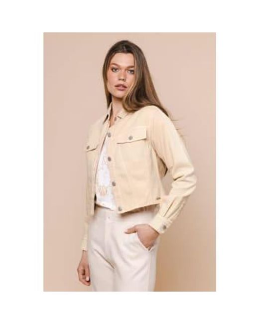 Rino & Pelle Natural Rose Dust Luvy Cropped Jacket