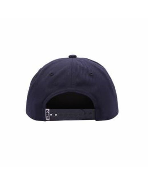 Obey Blue Academy 6 Panel Cap One Size for men