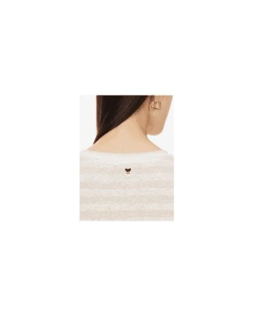 Weekend by Maxmara White Falla Striped Short Sleeve T-shirt Col: Stripe,