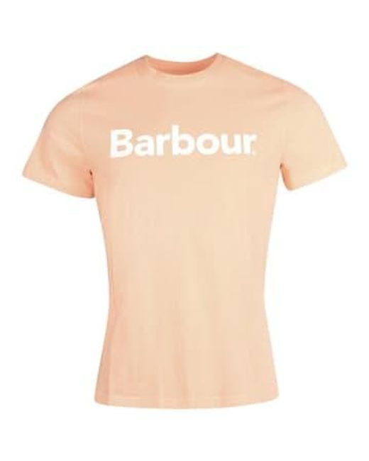 Logo T Shirt Coral Sands di Barbour in Multicolor da Uomo