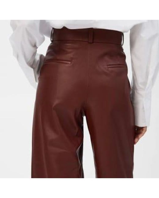 Pantalones cuero "loraine" IVY & OAK de color Red