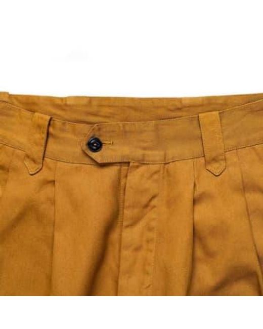 Le pantalon travail khaki Yarmouth Oilskins pour homme en coloris Brown