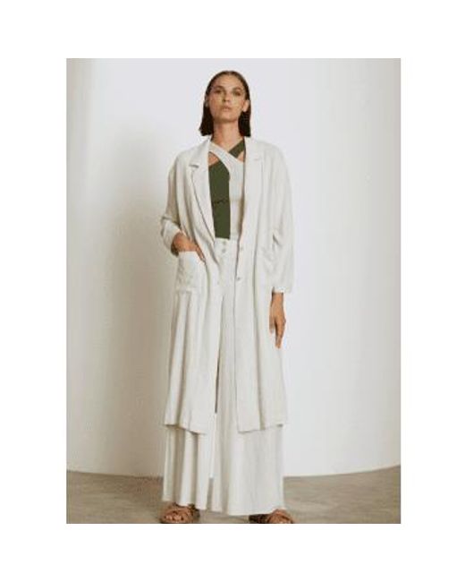 SKATÏE White Washed Linen Mix Trench S