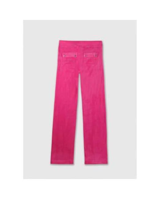 Womens Del Ray Track Pant In Raspberry di Juicy Couture in Pink