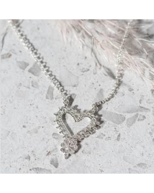 Zoe & Morgan Brown Heart Necklace One Size