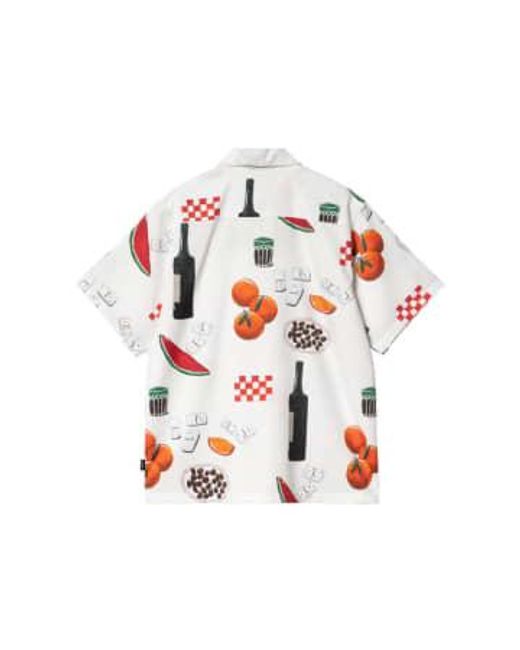 Camisa Ss Isis Maria Dinner Isis Maria Dinner Aop di Carhartt in Red