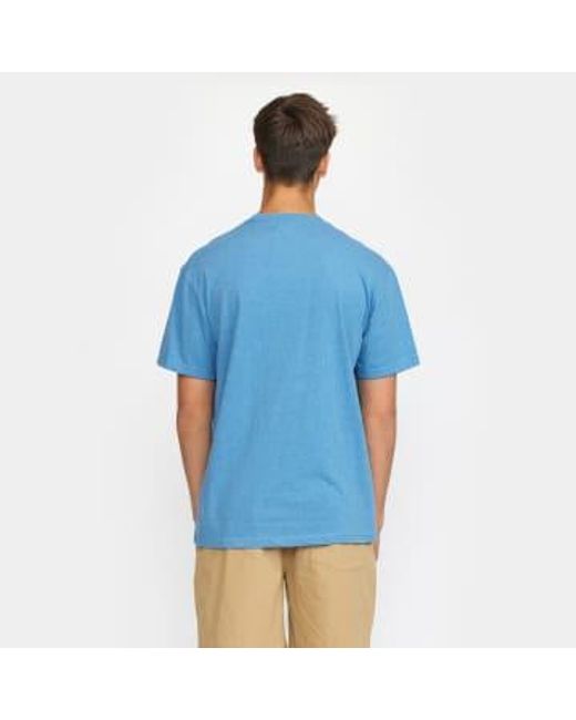 Revolution Blue Melange 1366 Luc Loose T Shirt M for men