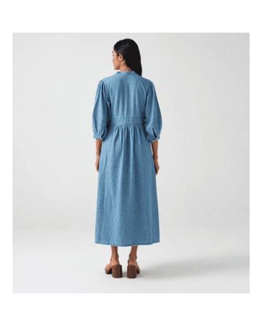 Seventy Mochi Audrey Dress In Summer Vintage di seventy + mochi in Blue