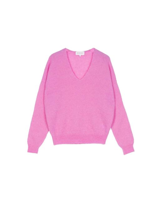 Maison Anje Brecif Pullover in Pink | Lyst