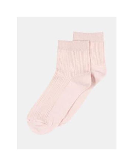 mp Denmark Pink Darya Short Ankle Socks Dust 37-39