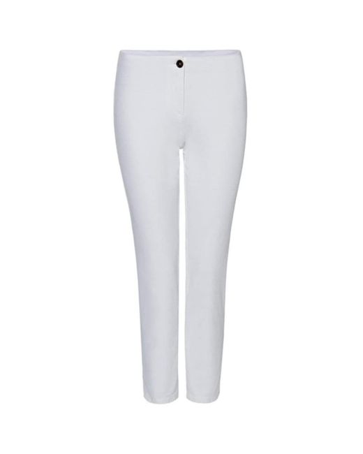 Marc Cain White Cropped Trouser
