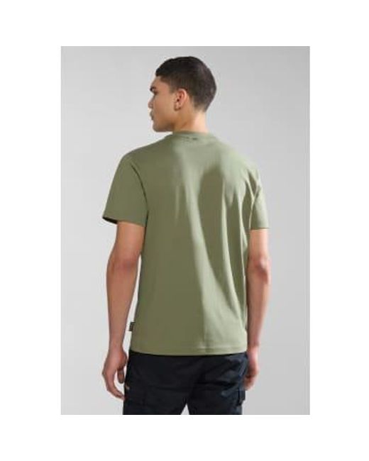Napapijri Green Iaato Short Sleeve T Medium for men
