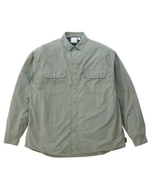 Gramicci Green Stance Shirt Sage Medium for men
