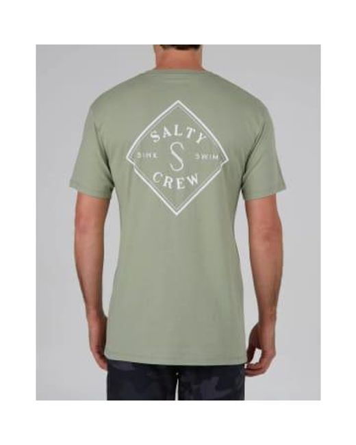 Salty Crew Green T-shirt Sauge M for men