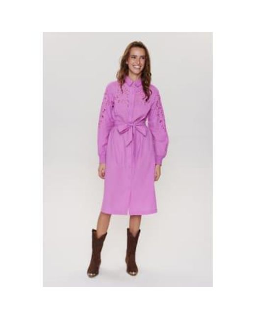 Numph Purple Kleid in körperlichem kleid
