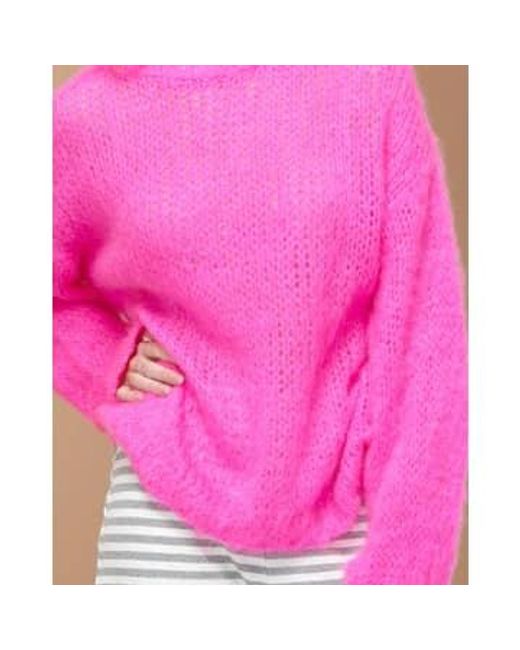 Suéter delta rosa brillante Noella de color Pink