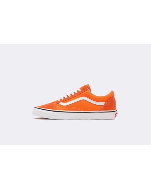 vans white orange