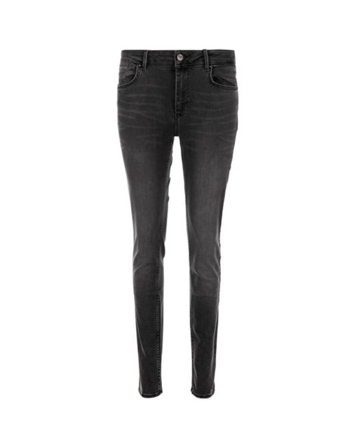 Reiko Nelly Dark Grey Skinny Jeans in Black | Lyst UK
