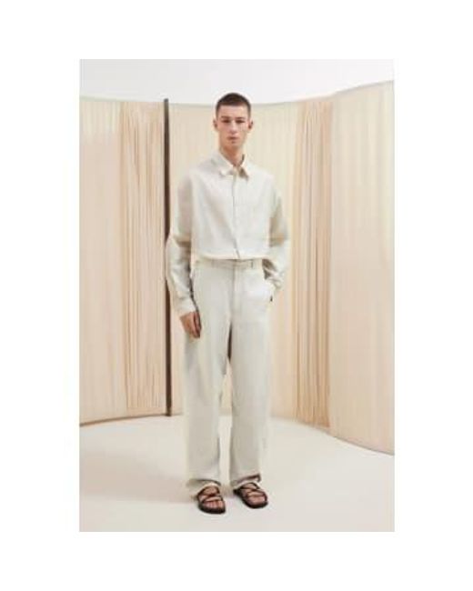 3D Pants Light Overcast di Lemaire in Natural da Uomo