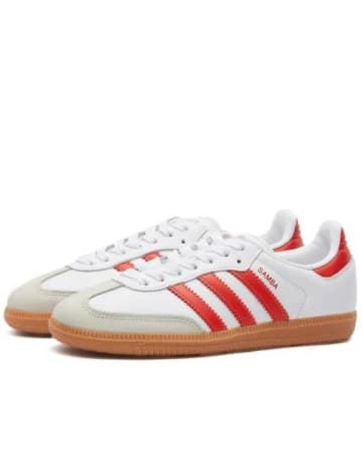 Adidas Samba og weiß, solar rot & off in White für Herren