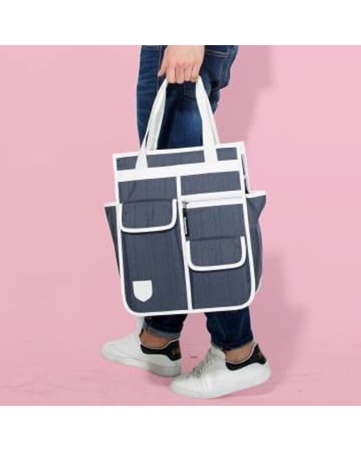 Goodordering Blue Maroon 3 In 1 Shopper Backpack Bicycle Bag Graphite Maroon/graphite