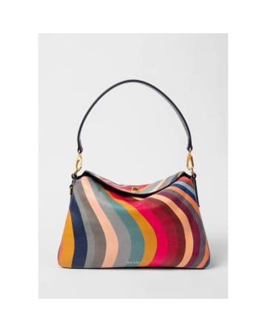 Paul Smith Swirl Leather Multicoloured Shoulder Bag W1a-7489-fswirl-90