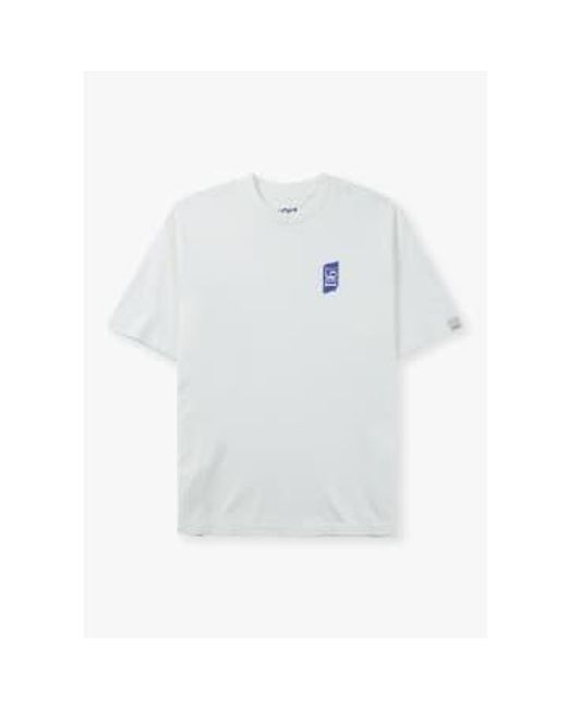 Replay White S 9zero1 Small Logo T-shirt for men