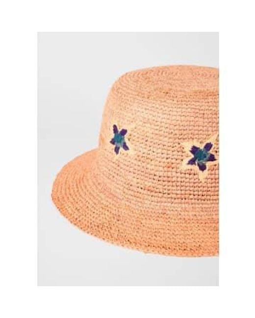 Raffia Sunflare Stars Sun Womens Hat di Paul Smith in Multicolor