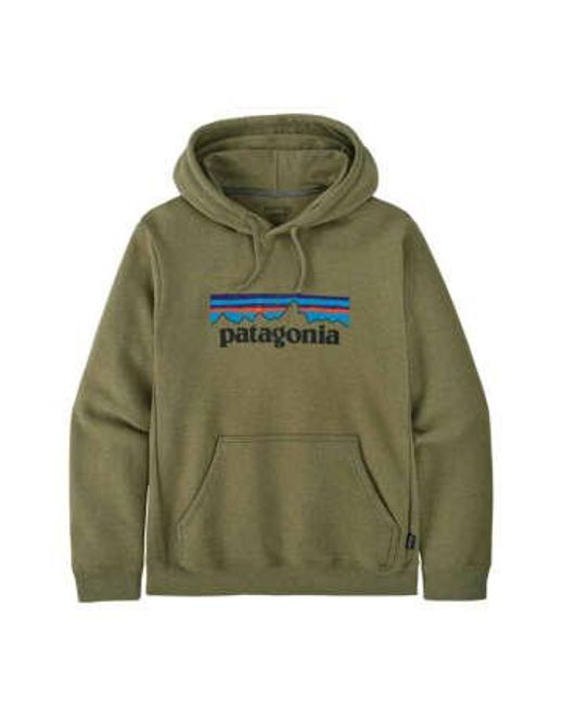 Maglia p-6 logo uprisal hoody buckhorn Patagonia pour homme en coloris Green