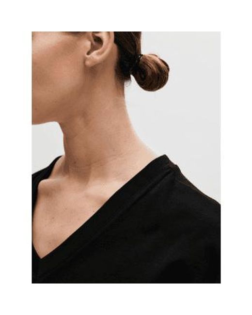 SELECTED Black Essential V-neck Ankle Dress Xs