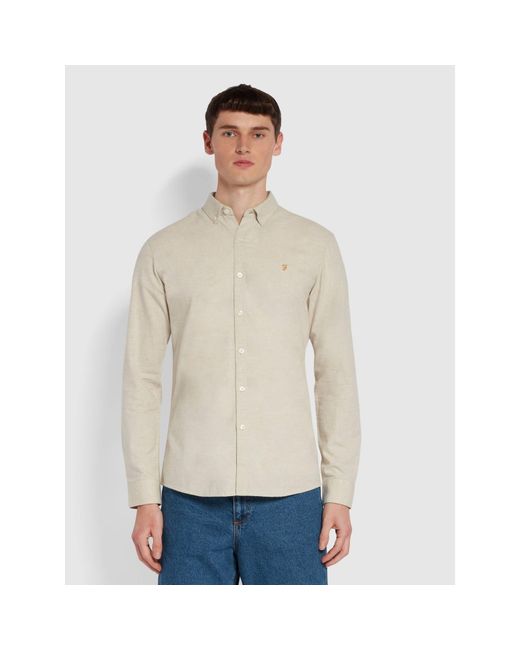 Farah Cotton Vintage Steen Long Sleeve Shirt for Men - Lyst