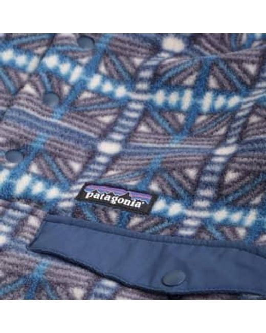 Patagonia Leichter synchilla® snap-t® fleece-pullover herren snow beam: dark in Blue für Herren