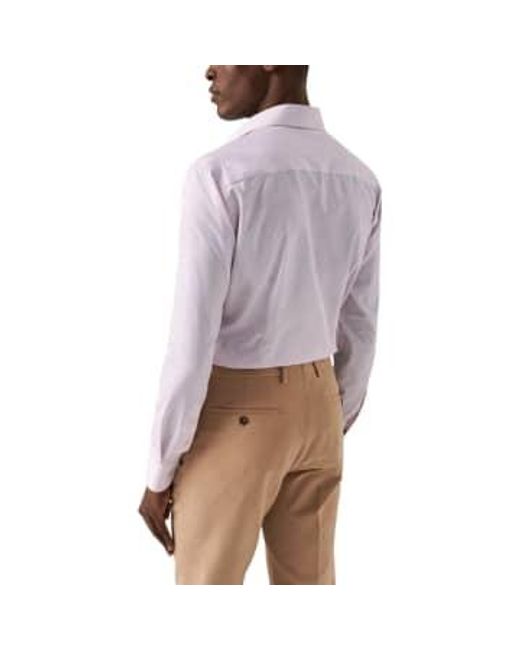 Shirt twill signature à rayures à rayures fins roses 10001208853 Eton of Sweden pour homme en coloris Purple