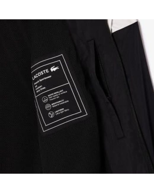 Chaqueta De Chandal Sportsuit Impermeable di Lacoste in Black da Uomo