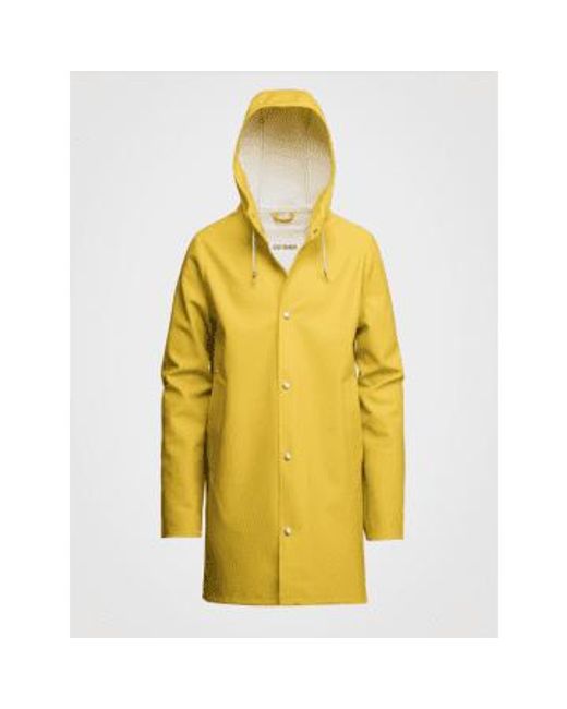 Stutterheim Yellow Saffron Stockholm Raincoat Rubber for men