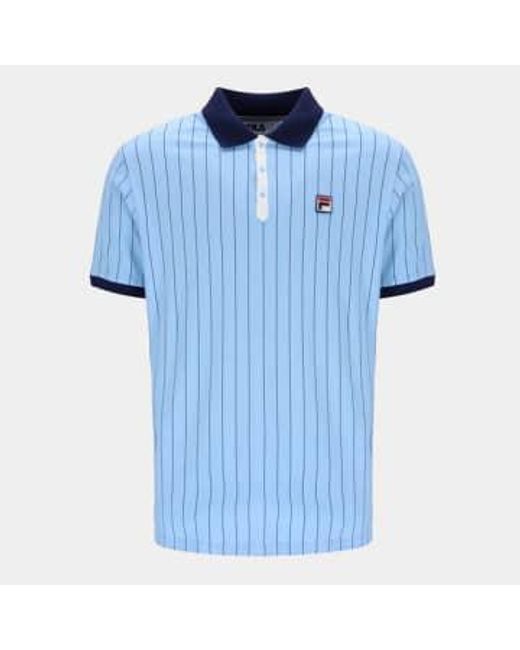 Fila Blue Bb1 Striped Polo Shirt for men