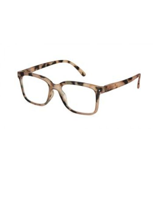 Izipizi Metallic Light Tortoise Style L Reading Glasses for men