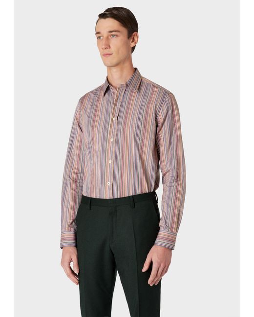 Paul Smith Multicolor Signature Stripe Cotton Shirt for men