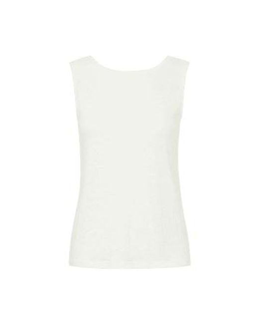 B.Young White Pasadi Embroidered Tank Top S